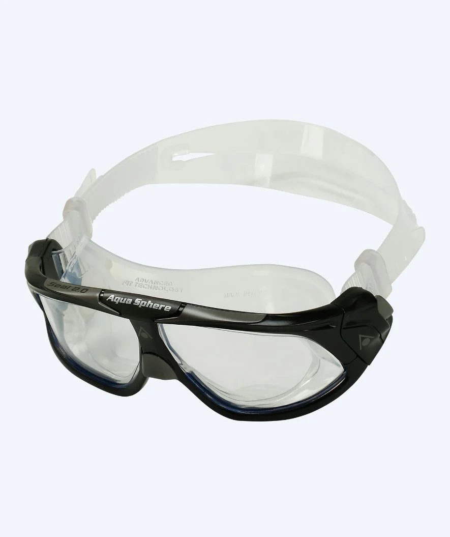 Aquasphere okulary do nurkowania dla dorosłych - Seal 2.0 - Czarny/przezroczysty - Image 3