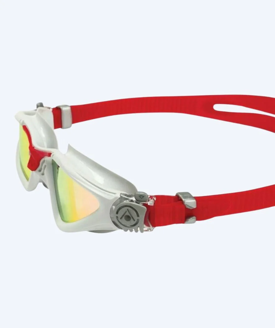 Aquasphere okulary do nurkowania treningowe - Kayenne Titanium - Czerwony/szary - Image 4