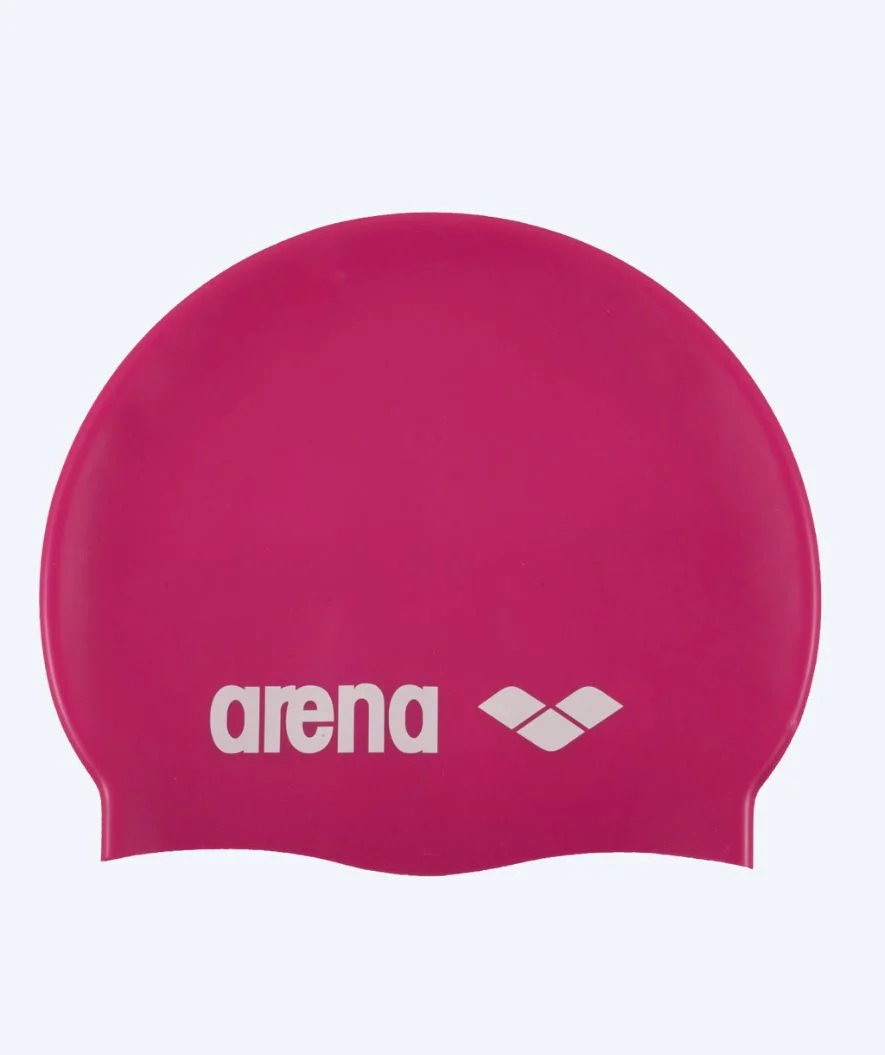 Arena czepek do pływania - Classic Silicone - Różowy/biały