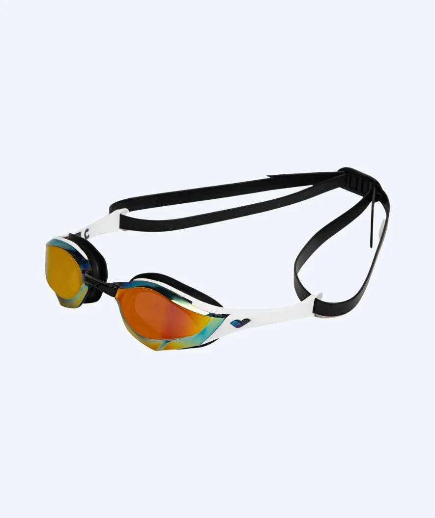 Arena Elite okulary do pływania - Cobra Edge SWIPE Mirror - Biały/złoty