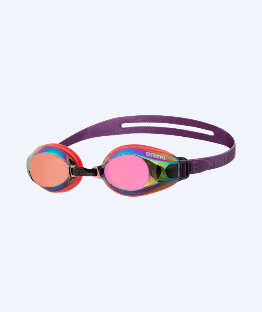 Arena okulary pływackie treningowe - Zoom X-Fit Mirror - Fioletowy/różowy