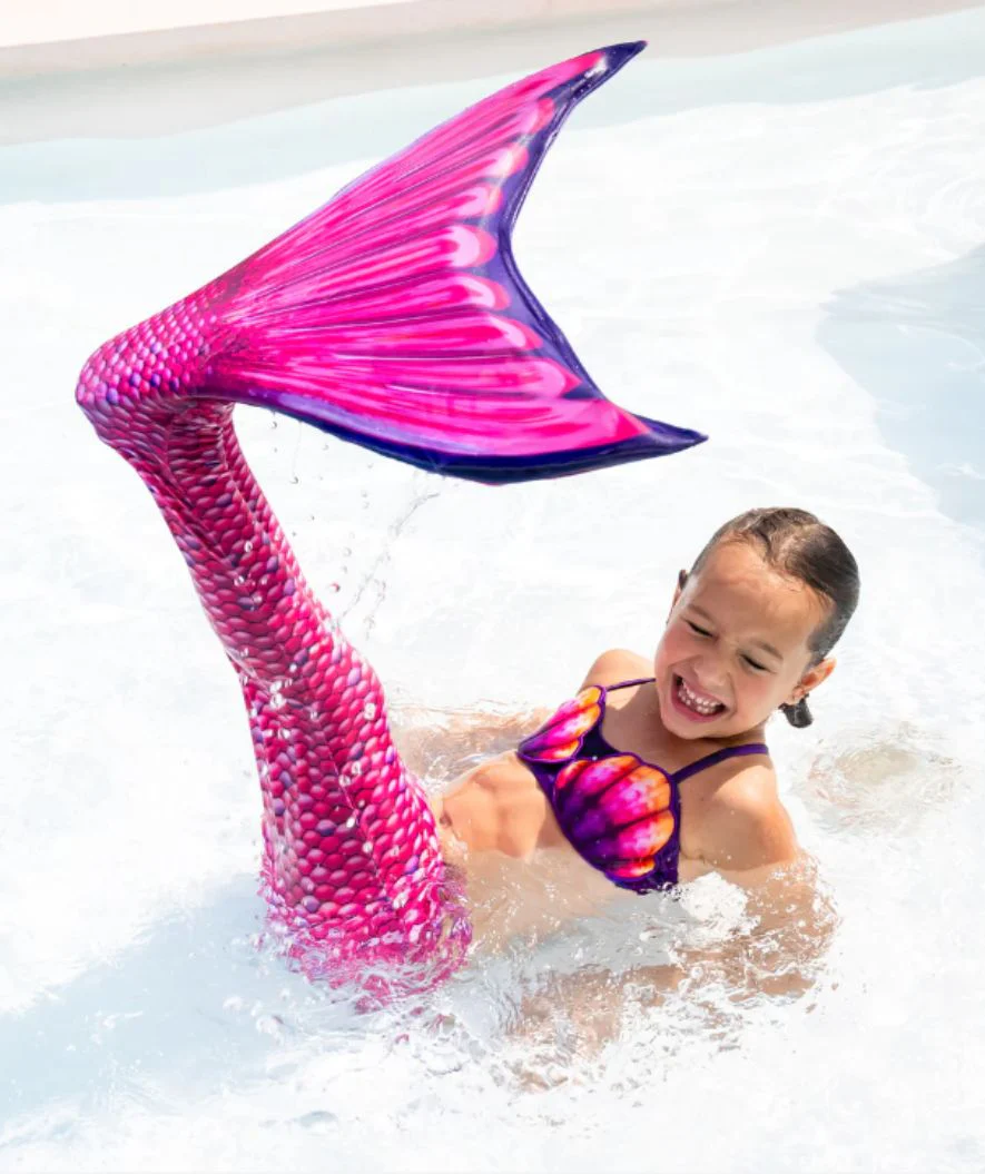 Fin Fun ogon syreny dla dzieci - Zestaw - Malibu Różowy (Jasnoróżowy) - Image 5