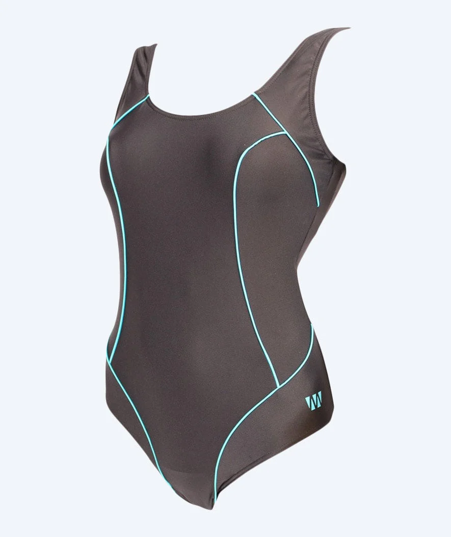 Mirou strój kąpielowy dla kobiet plus size - Classic 241s - Czarny/jasnoniebieski - Image 3