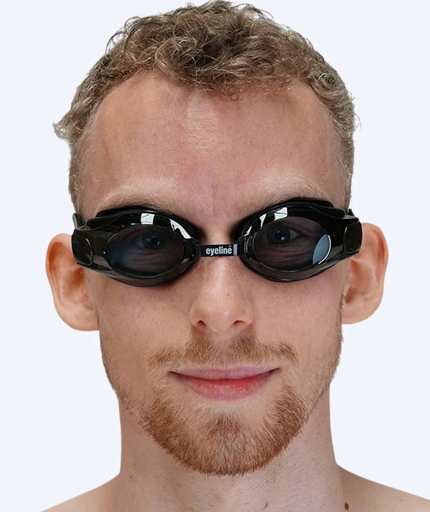 Primotec korekcyjne okulary do pływania dla dorosłych krótkowidzów - (-1.0) – (-8.0) - Czarny (Smoke soczewki) - Image 3