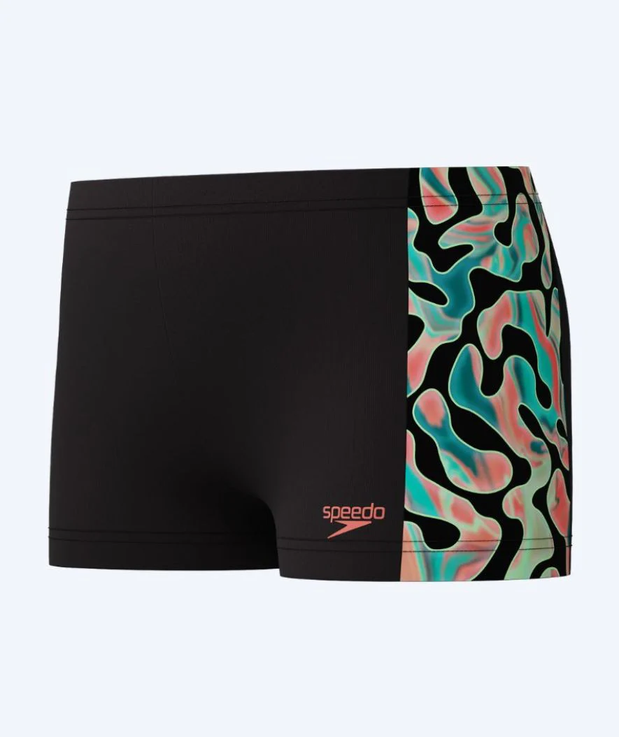 Speedo bokserki kąpielowe dla chłopców - Digital Panel - Czarny/zielony