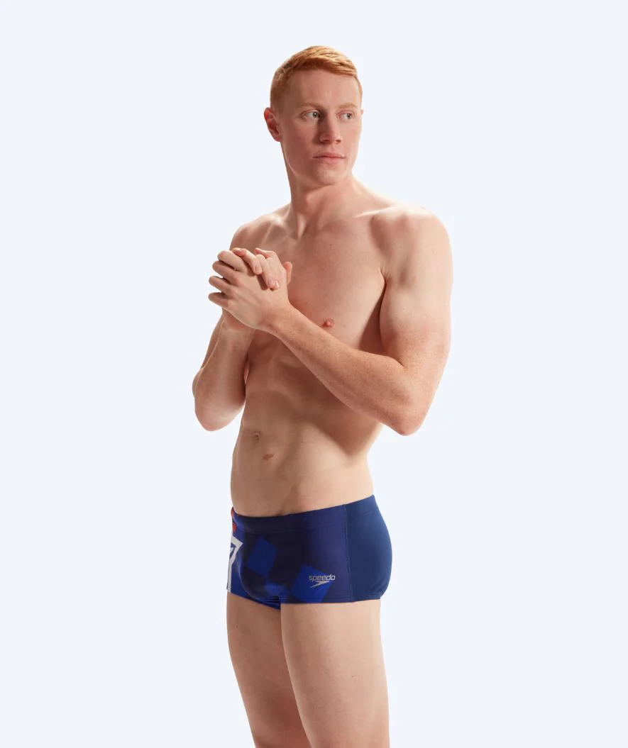 Speedo kąpielówki dla mężczyzn - Placement Digital - Niebieski/czerwony - Image 2