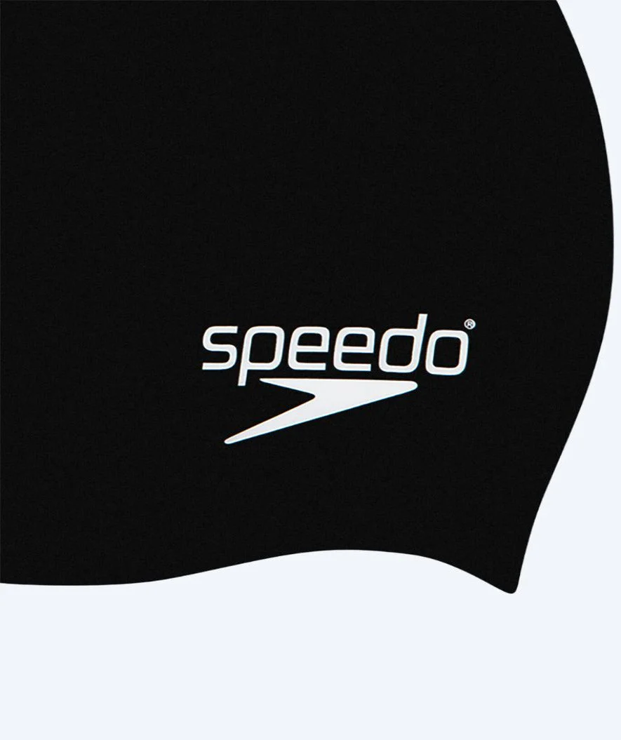 Speedo czepek do pływania dla junior (6-16) - Plain - Czarny - Image 2