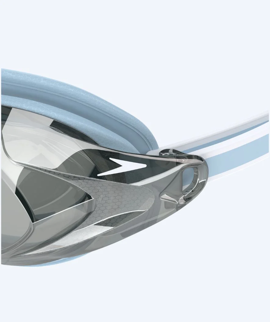 Speedo Elite okulary do pływania dla kobiet - Vanquisher 3.0 Mirrored - Jasnoniebieski/srebrny - Image 4
