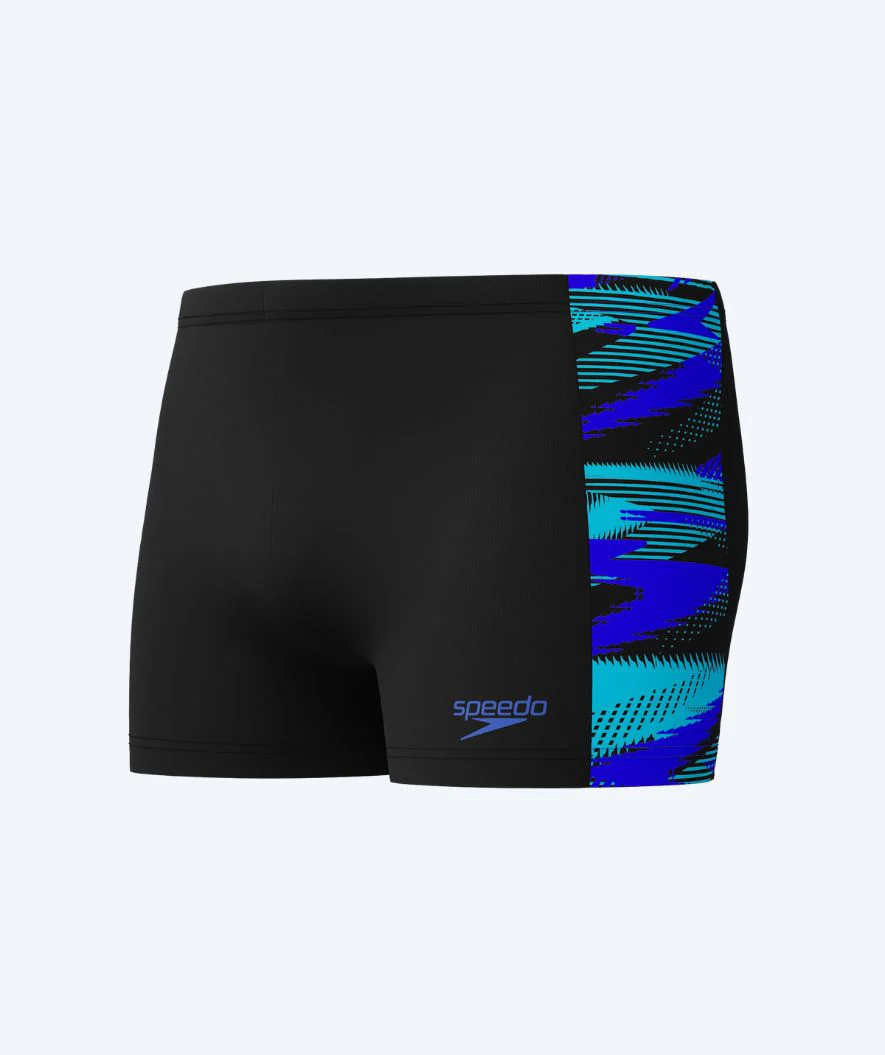 Speedo bokserki kąpielowe dla mężczyzn - Hyperboom Panel - Czarny/niebieski