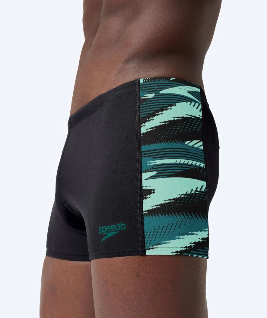 Speedo bokserki kąpielowe dla mężczyzn - Hyperboom Panel - Czarny/turkusowy - Image 4