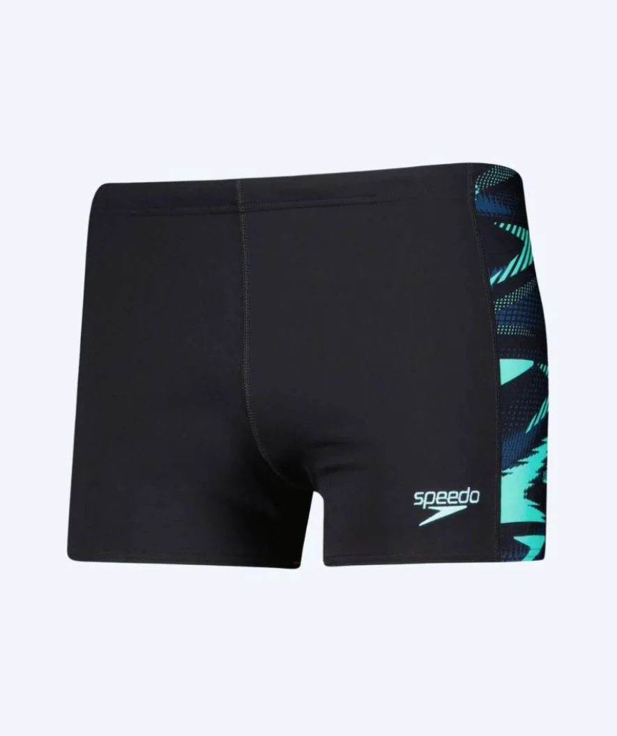 Speedo bokserki kąpielowe dla mężczyzn - Hyperboom Panel - Czarny/turkusowy - Image 7