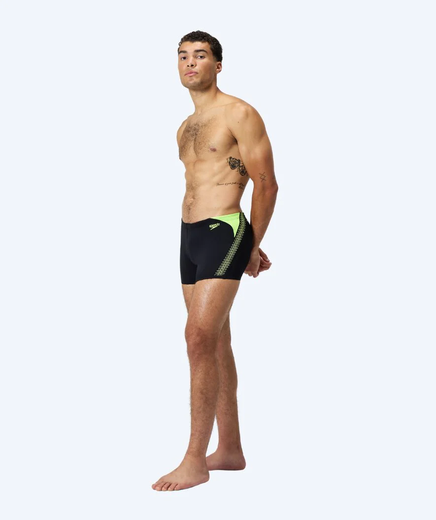 Speedo bokserki kąpielowe dla mężczyzn - Hyperboom Splice - Czarny/żółty - Image 3