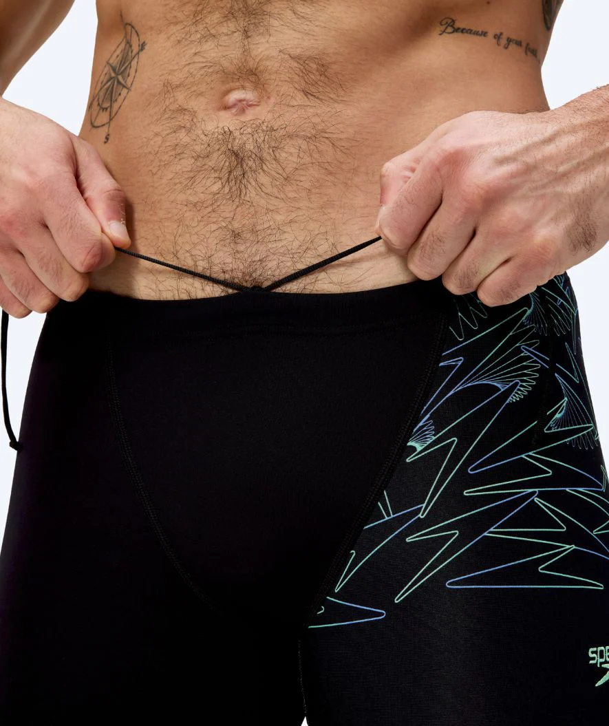 Speedo bokserki kąpielowe dla mężczyzn - Hyperboom V-Cut - Czarny/zielony - Image 5