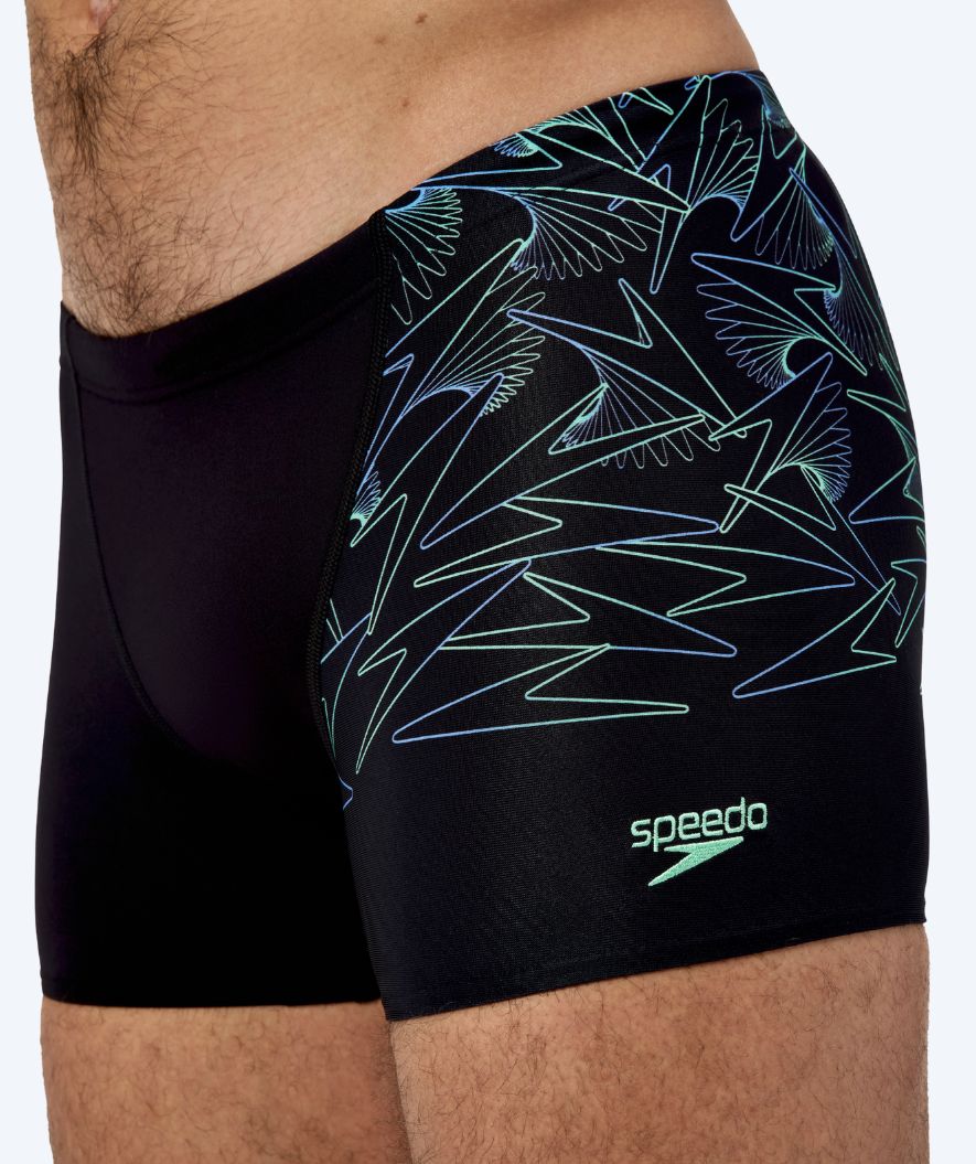 Speedo bokserki kąpielowe dla mężczyzn - Hyperboom V-Cut - Czarny/zielony - Image 7