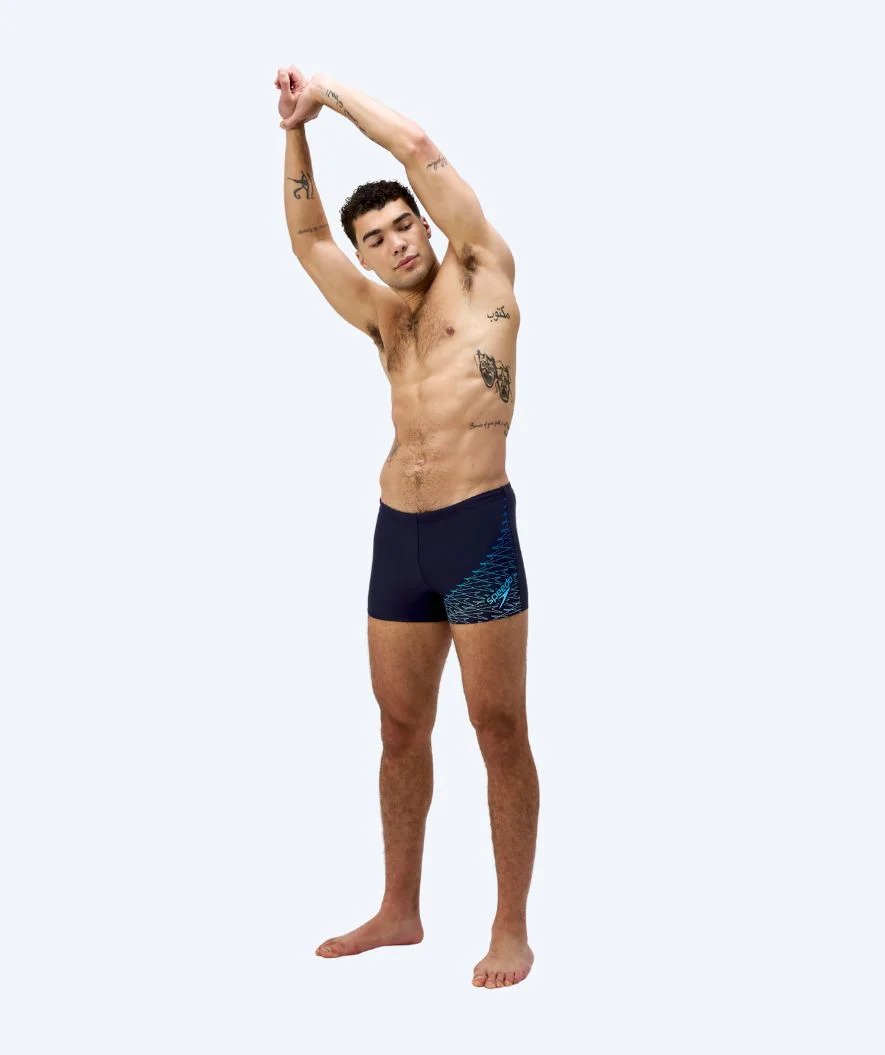 Speedo bokserki kąpielowe dla mężczyzn - Medley Logo - Ciemnoniebieski/jasnoniebieski - Image 3