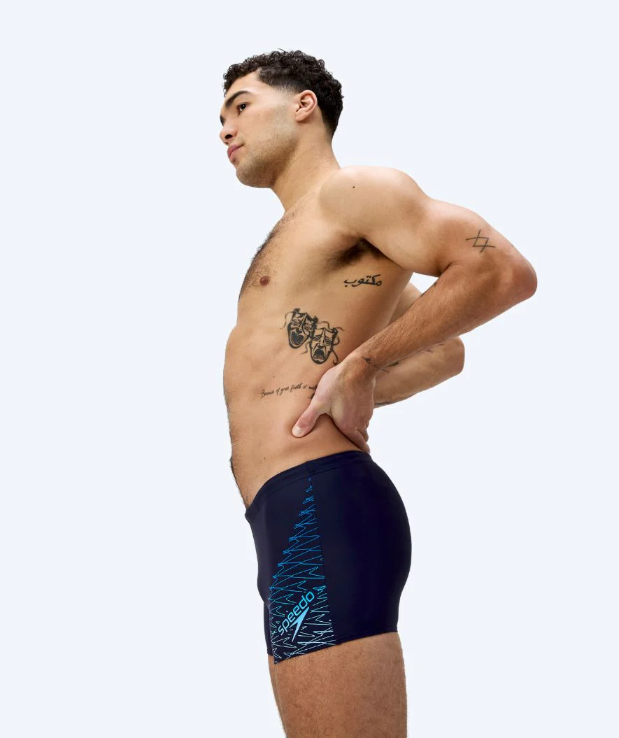 Speedo bokserki kąpielowe dla mężczyzn - Medley Logo - Ciemnoniebieski/jasnoniebieski - Image 4