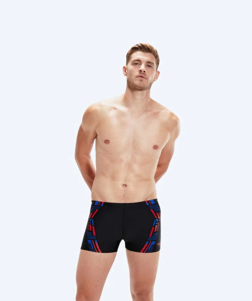Speedo bokserki kąpielowe dla mężczyzn - Tech Print - Czarny/niebieski - Image 3