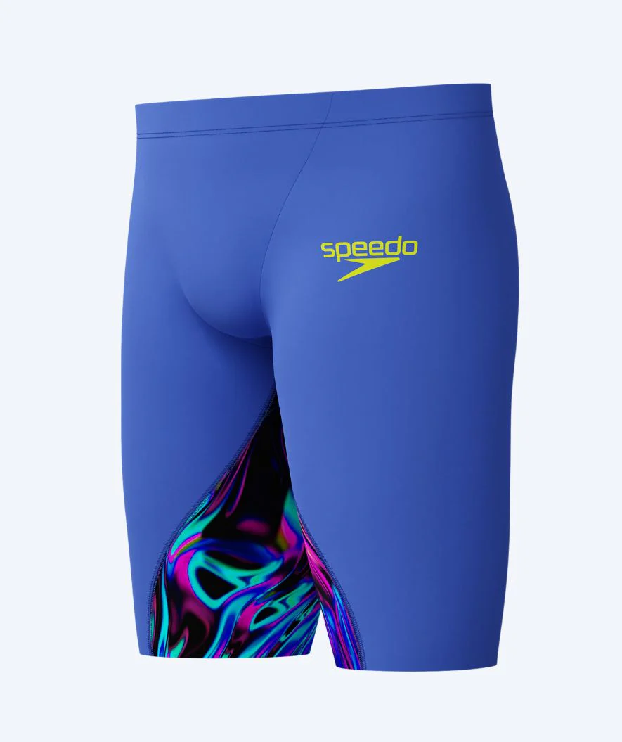 Speedo kąpielówki na zawody dla chłopców - LZR Ignite - Niebieski/wielokolorowy