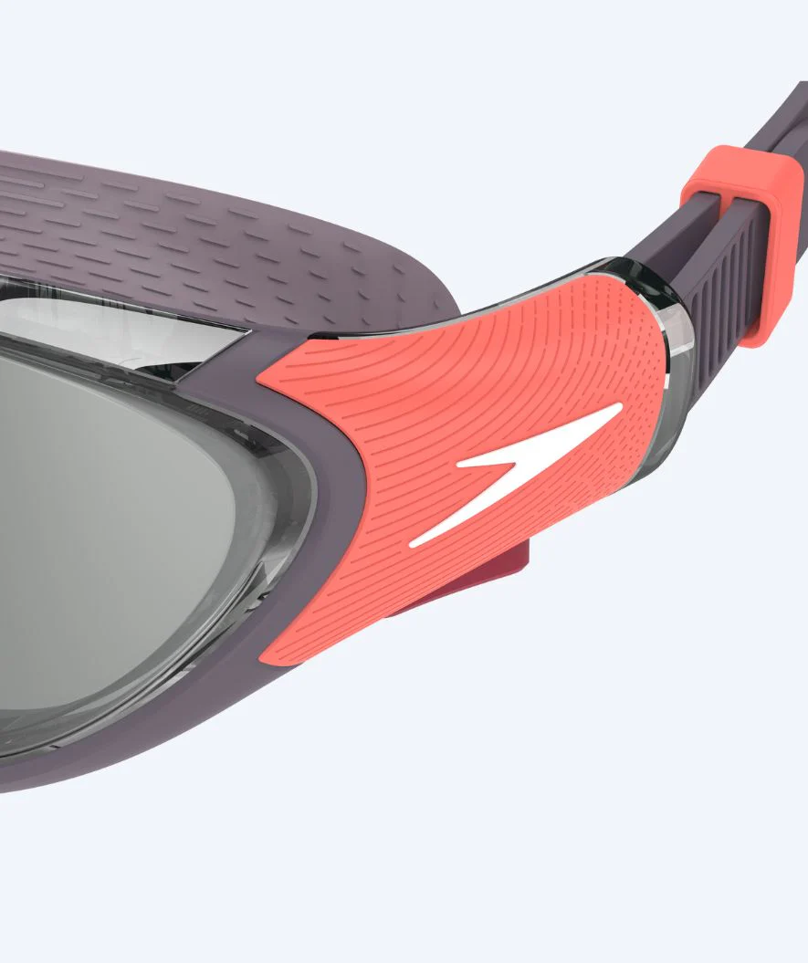 Speedo okulary pływackie treningowe dla kobiet - Biofuse 2.0 Mirror - Fioletowy/pomarańczowy - Image 3