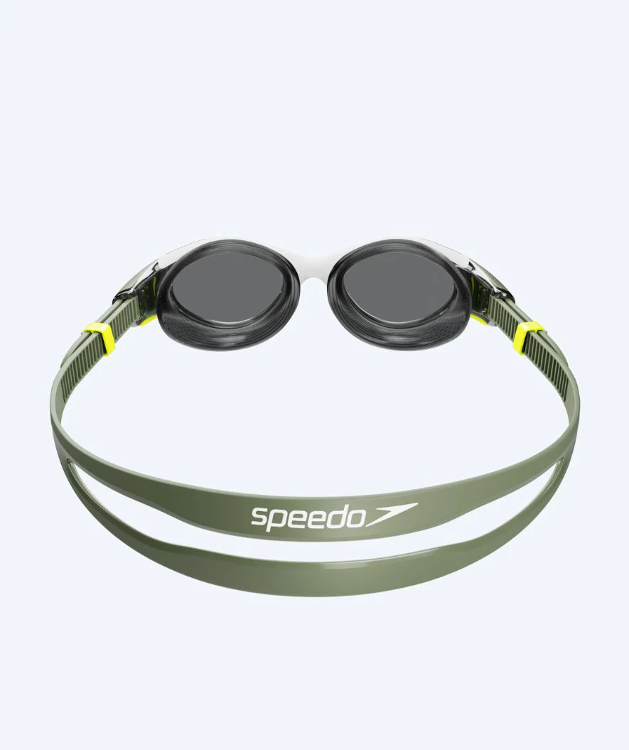 Speedo okulary pływackie treningowe dla kobiet - Biofuse 2.0 - Zielony/biały (Smoke soczewki) - Image 2