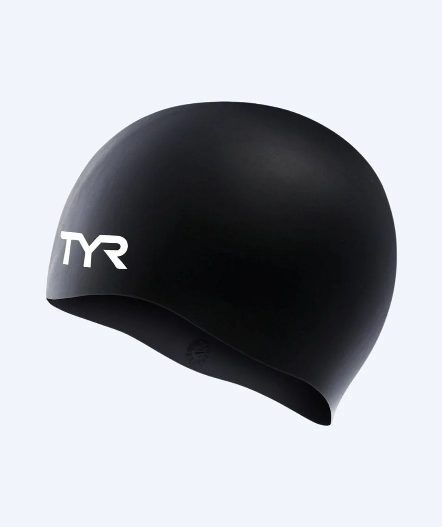 TYR czepek do pływania - Silicone - Czarny
