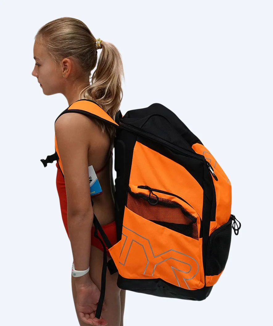 TYR torba pływacka - Alliance Team 45L - Niebieski/biały - Image 4
