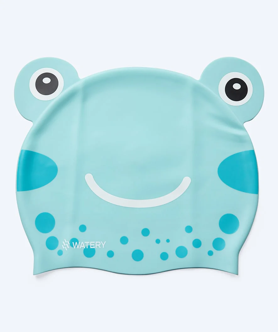 Watery czepek do pływania dla dzieci - Dashers - Frog (Jasnoniebieski)