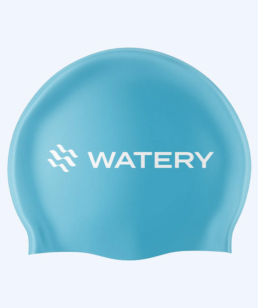 Watery czepek do pływania (od 10 lat) - Signature - Sky Blue