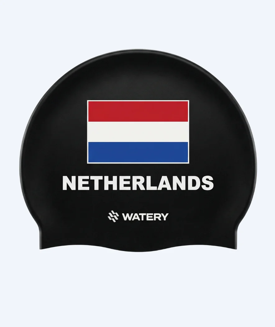 Watery czepek do pływania - Netherlands - Czarny