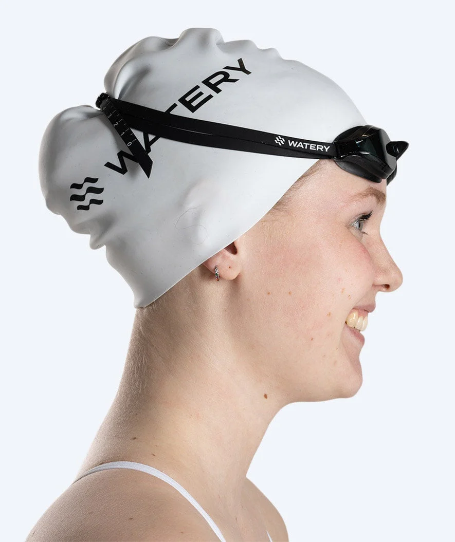 Watery Elite okulary do pływania - Poseidon - Czarny (Smoke soczewki) - Image 10