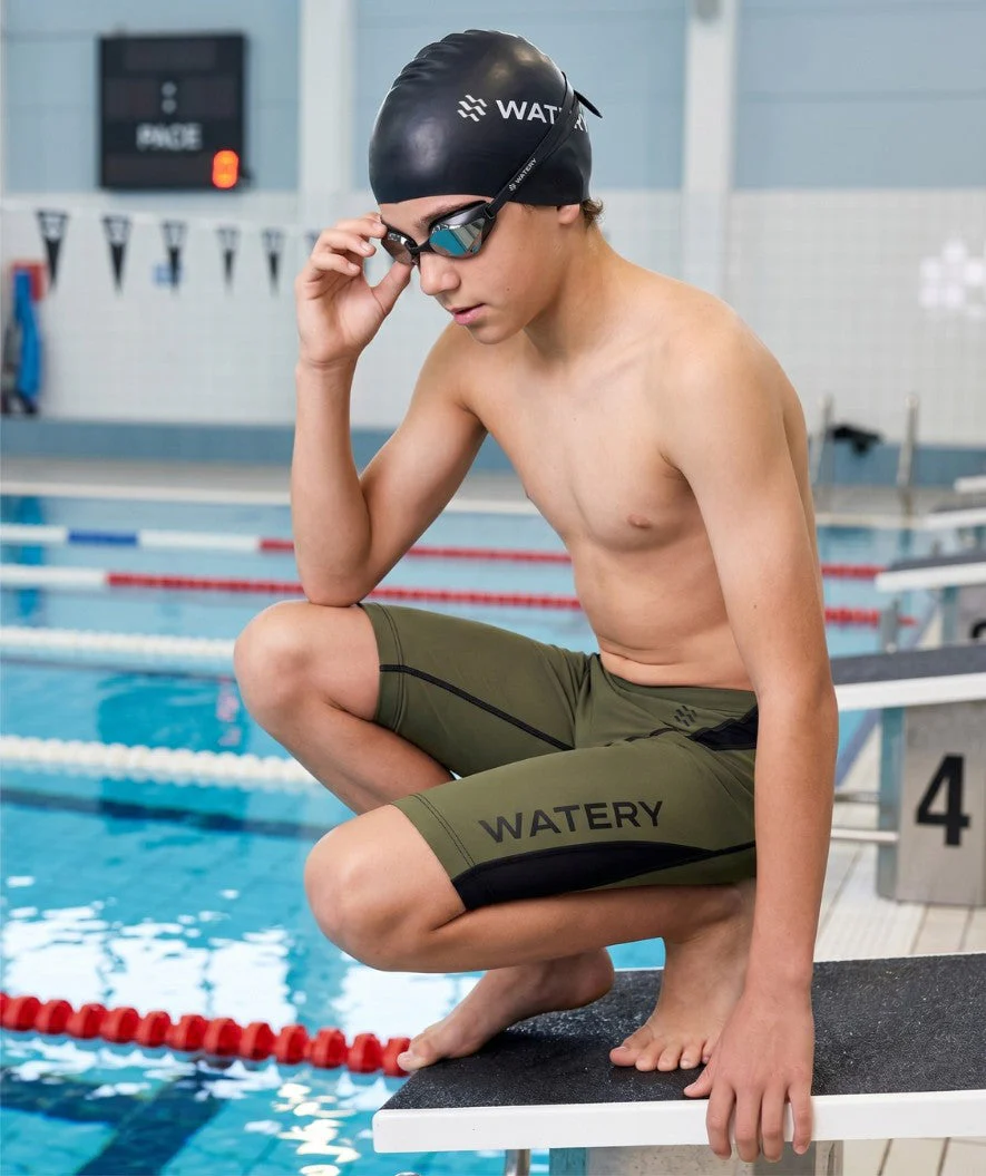 Watery kąpielówki na zawody dla chłopców - Rapidskin 2.0 - Zielony - Image 4
