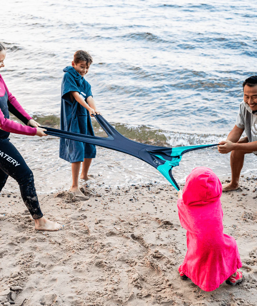 Watery kombinezon UV dla dzieci - Calypso Full-Body - Zielony/czarny - Image 12