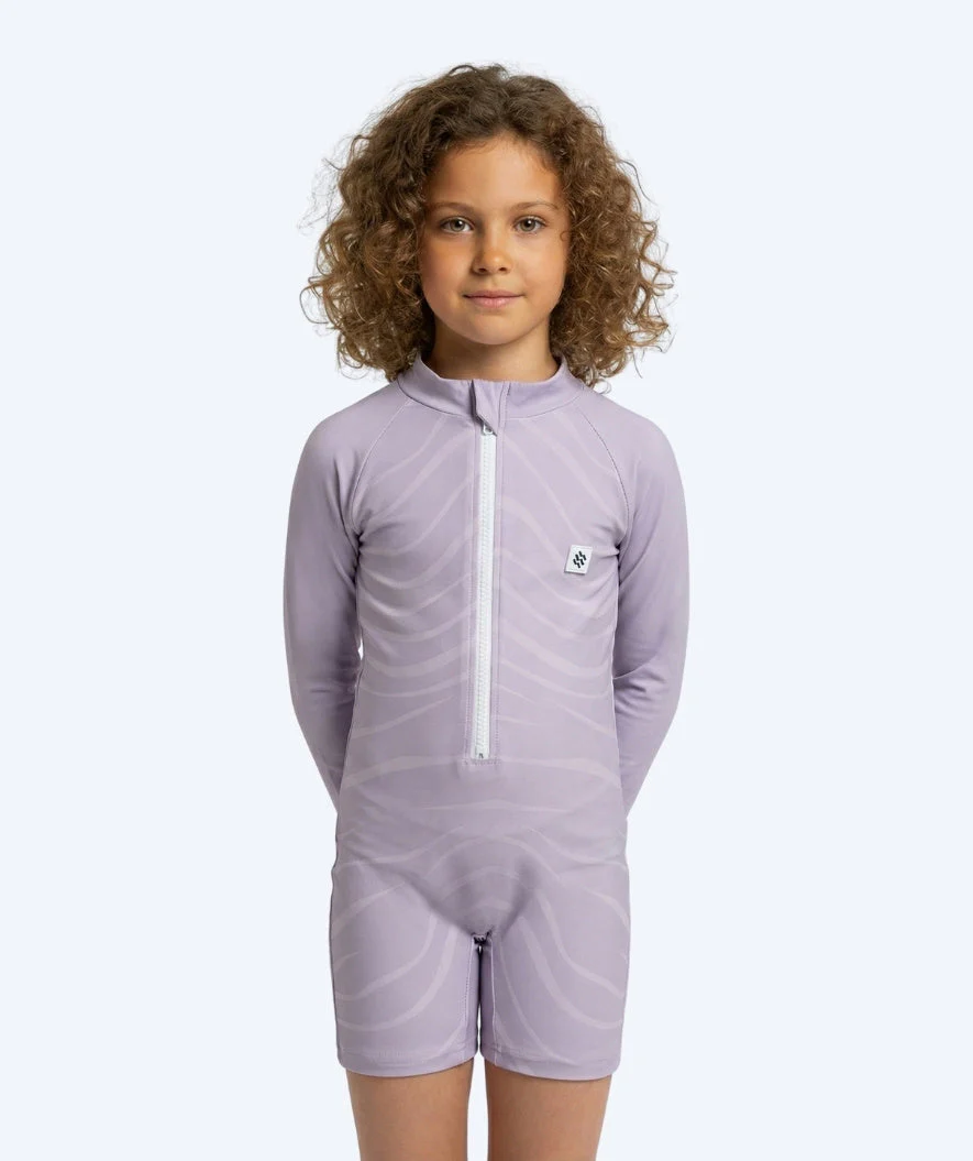 Watery kombinezon UV dla dzieci - Fjord z długimi rękawami Rashguard - Fioletowy