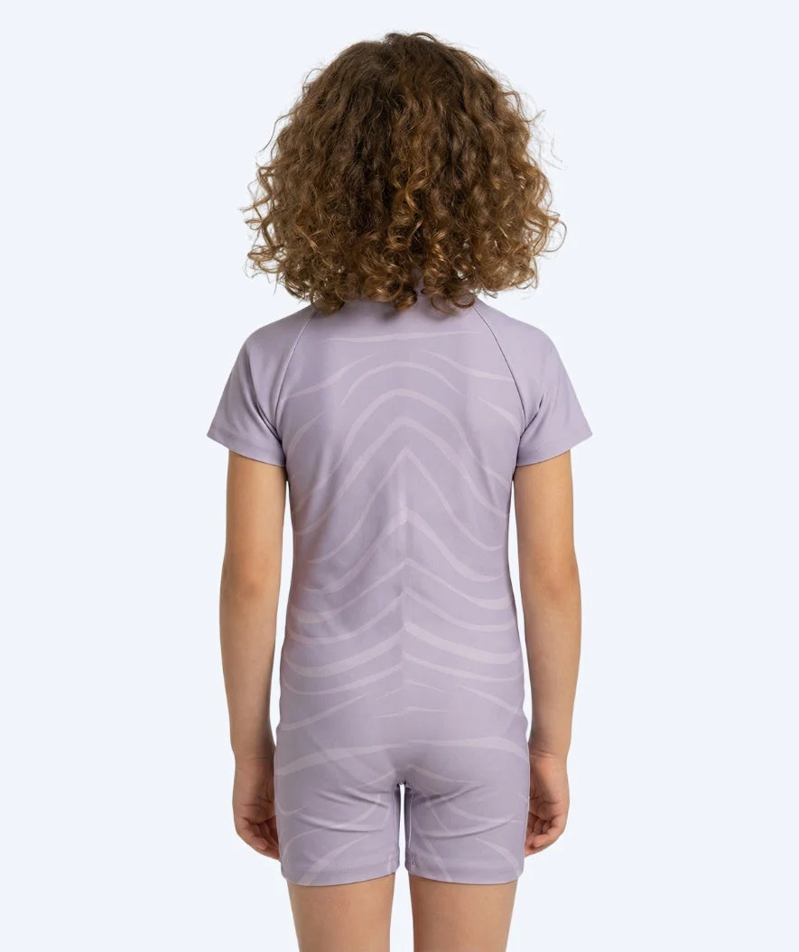 Watery kombinezon UV dla dzieci - Fjord z krótkimi rękawami Rashguard - Fioletowy - Image 2
