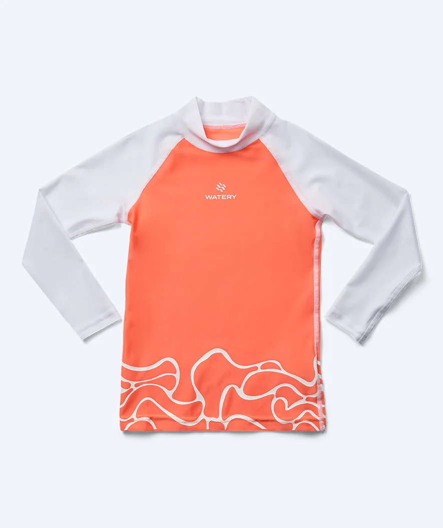 Watery koszulka UV dla dzieci - Chilton z długimi rękawami Rashguard - Jasnoróżowy/biały - Image 13