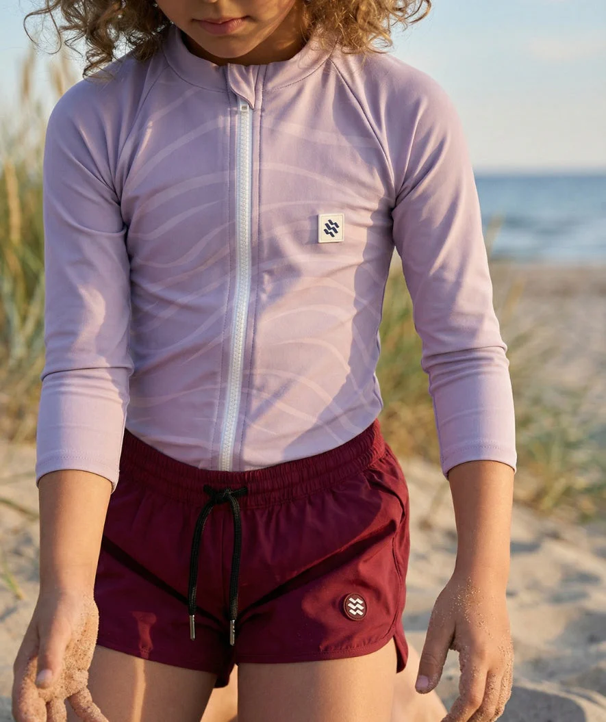 Watery koszulka UV dla dzieci - Fjord z długimi rękawami Rashguard - Fioletowy - Image 6