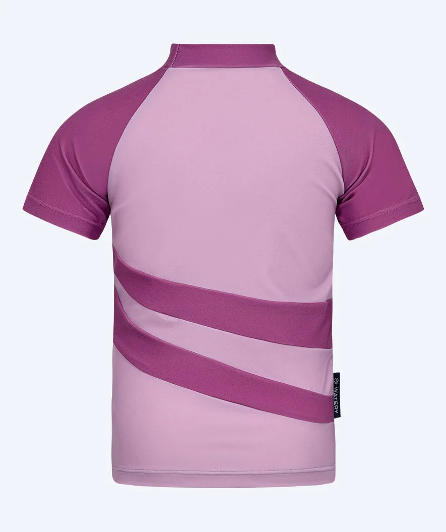 Watery koszulka UV dla dzieci - Manami z krótkimi rękawami Rashguard - Atlantic Purple - Image 3