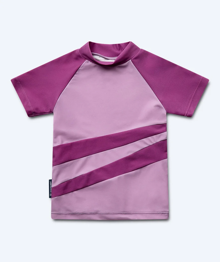 Watery koszulka UV dla dzieci - Manami z krótkimi rękawami Rashguard - Atlantic Purple - Image 4