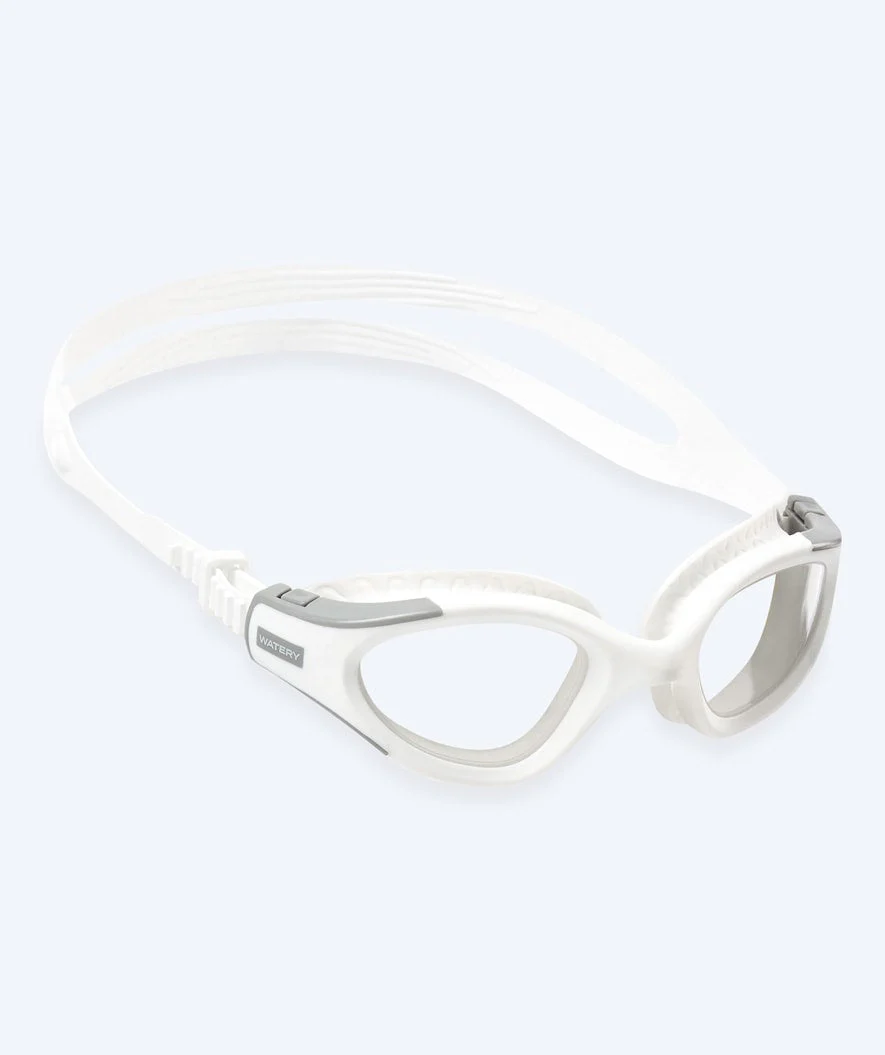 Watery okulary pływackie treningowe - Kelvin Active - Biały/przezroczysty