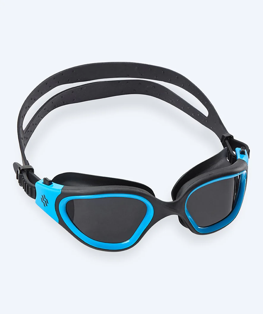Watery okulary pływackie treningowe - Raven Active - Czarny/niebieski 1.0