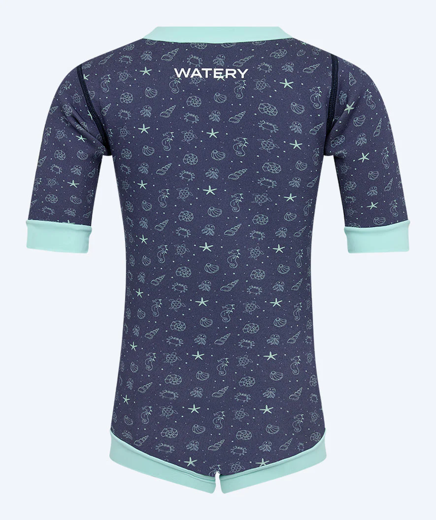 Watery pianka pływacka dla dzieci - Baia Full-Body - Atlantic Turquoise - Image 2
