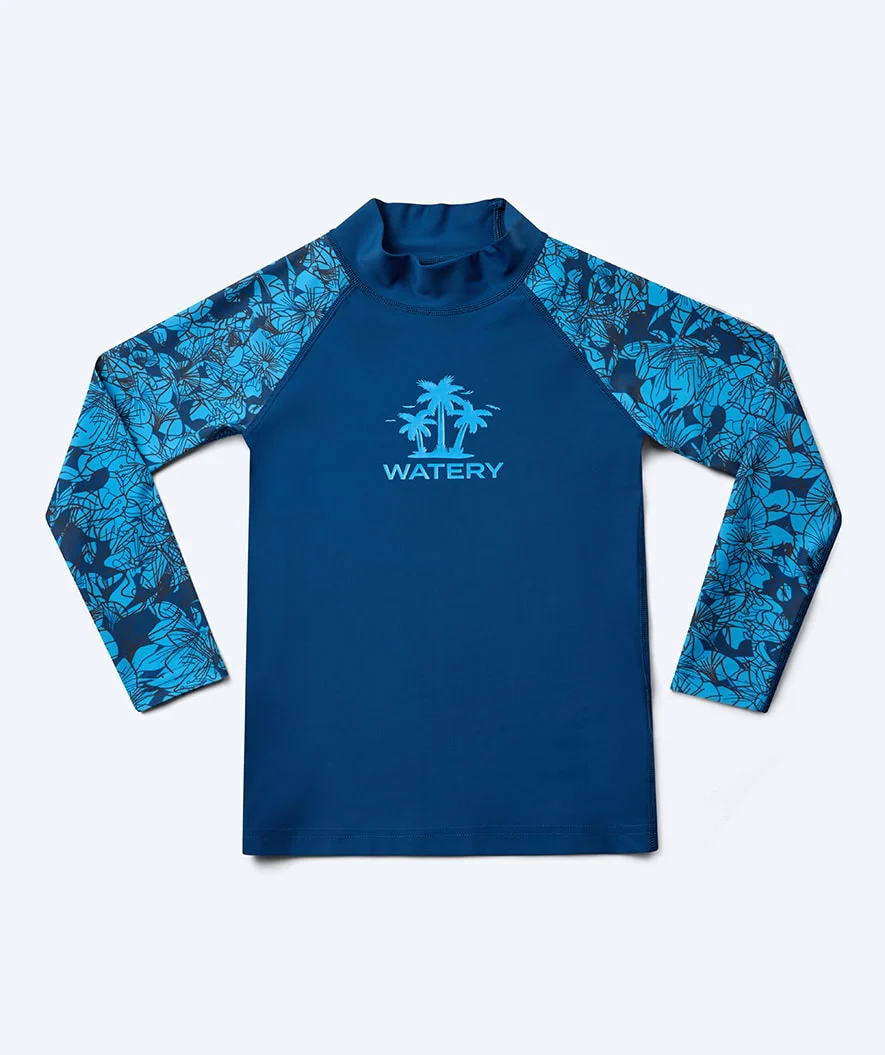 Watery koszulka UV dla dzieci - Katsu z długimi rękawami Rashguard - Niebieski/ciemnoniebieski - Image 10