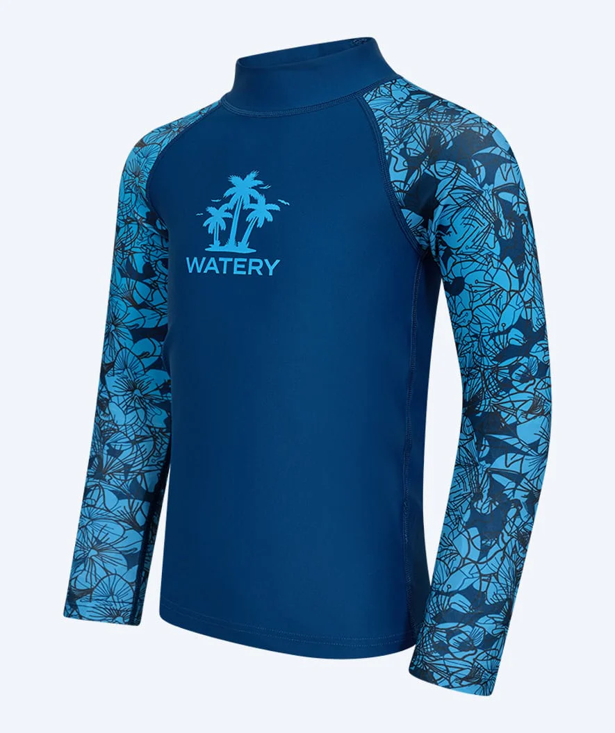 Watery koszulka UV dla dzieci - Katsu z długimi rękawami Rashguard - Niebieski/ciemnoniebieski - Image 7