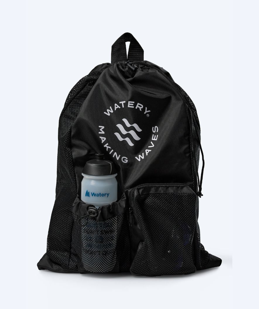 Watery worek pływacki z siatki - Ultra Light 40L - Czarny