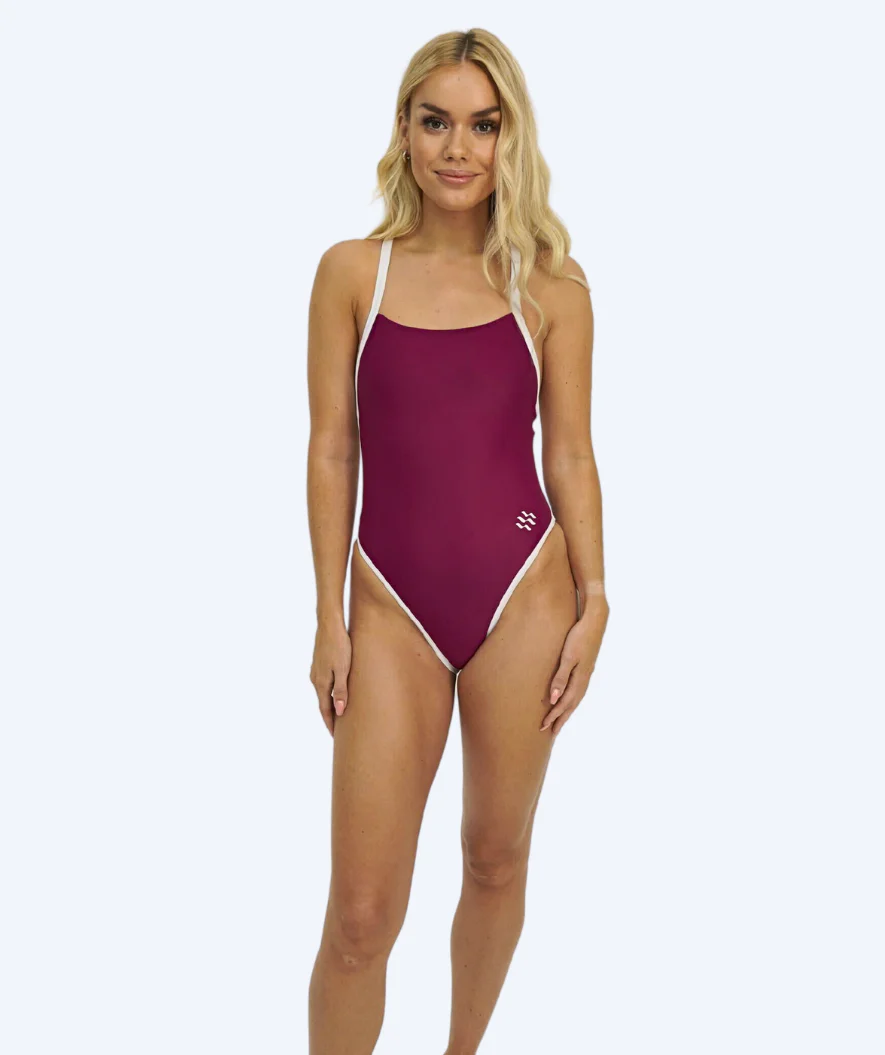 Watery strój kąpielowy dla kobiet - Eco Sunkissed Solid - Ruby Red - Image 2