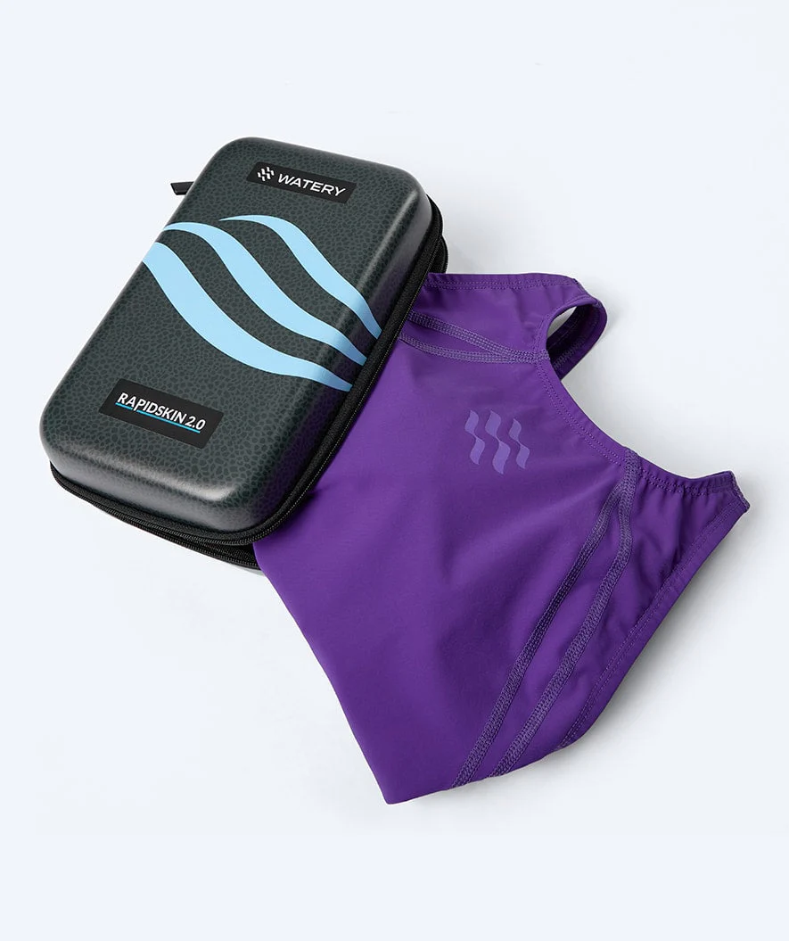 Watery strój kąpielowy na zawody dla dziewczynek - Rapidskin 2.0 - Fioletowy - Image 12