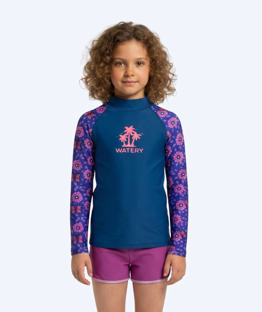 Watery koszulka UV dla dzieci - Osiris z długimi rękawami Rashguard - Fioletowy/ciemnoniebieski