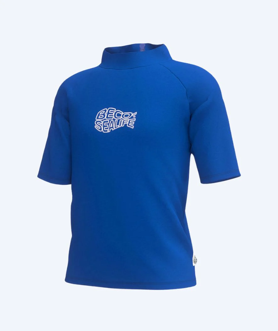 Beco koszulka UV dla dzieci - Sealife z krótkimi rękawami Rashguard - Niebieski