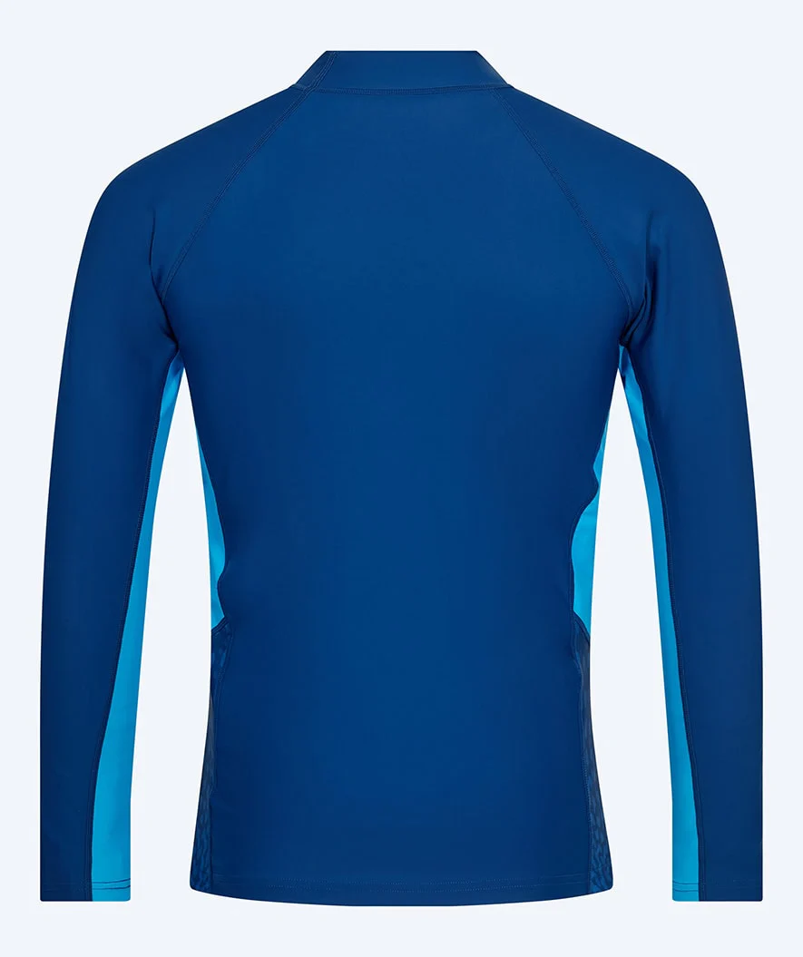 Watery koszulka UV dla mężczyzn - Scylla z długimi rękawami Rashguard - Ciemnoniebieski/jasnoniebieski - Image 2