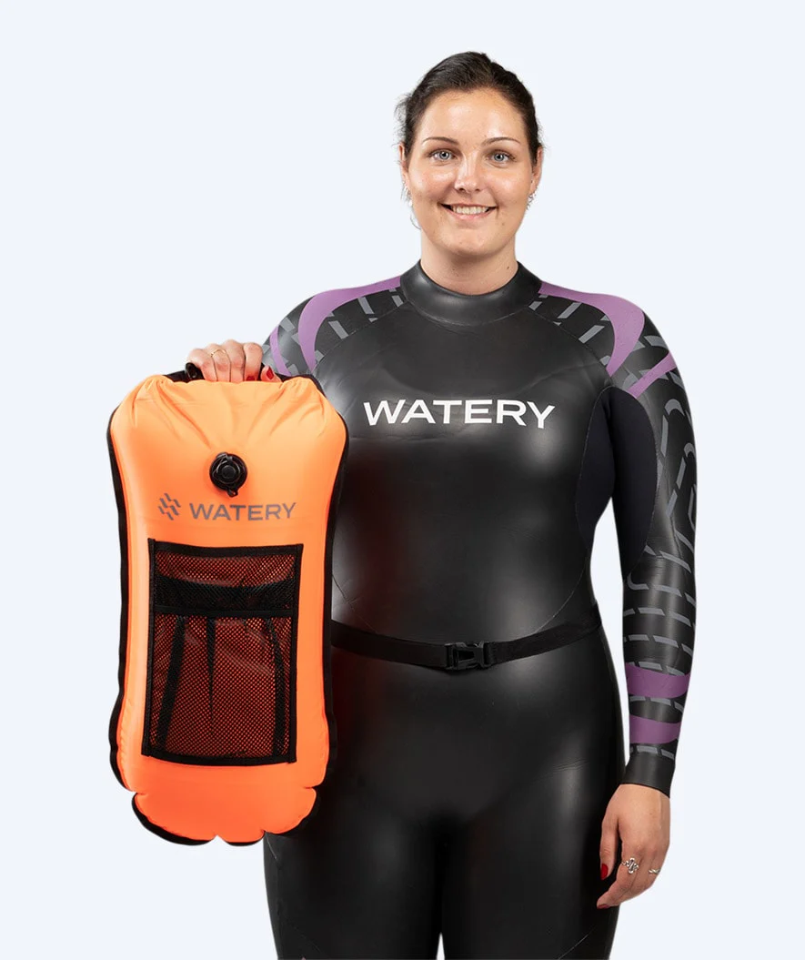 Watery bojka asekuracyjna do pływania - Pro 28L - Pomarańczowy - Image 5